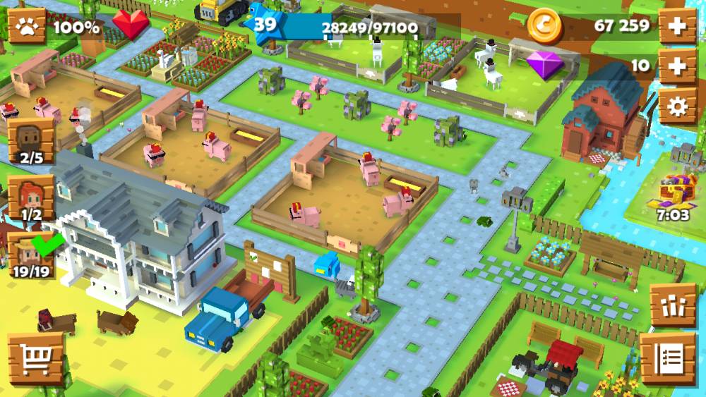 Game Pertanian dan Peternakan - Blocky Farm