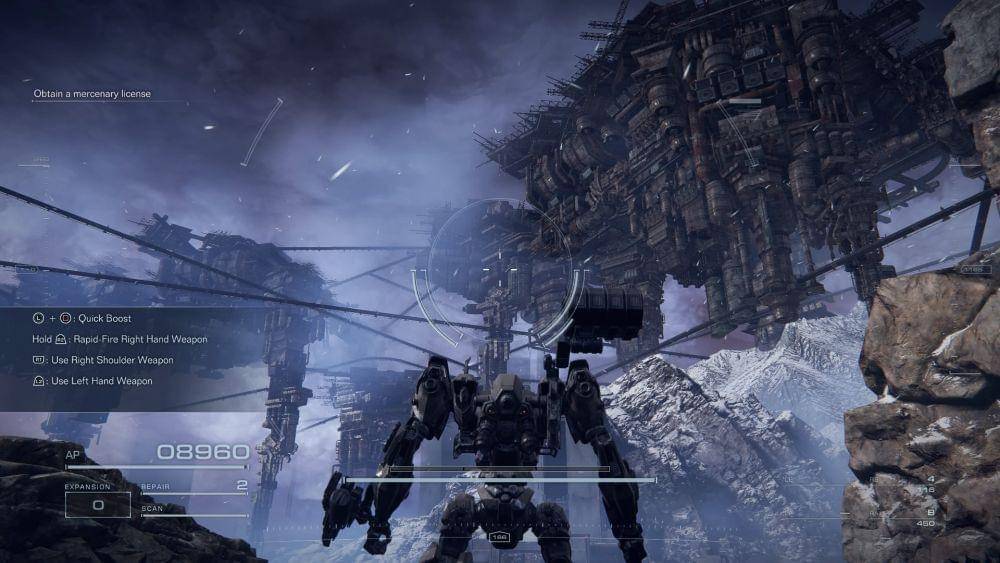 Screenshot Armored Core VI, diambil oleh Fahrul Nurullah dengan versi PS4. (Dok. Bandai Namco, FromSoftware/Armored Core VI: Fires of Rubicon)
