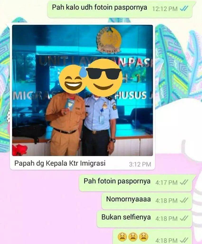 Chat lucu ayah dan anak (Twitter.com/receh.id)