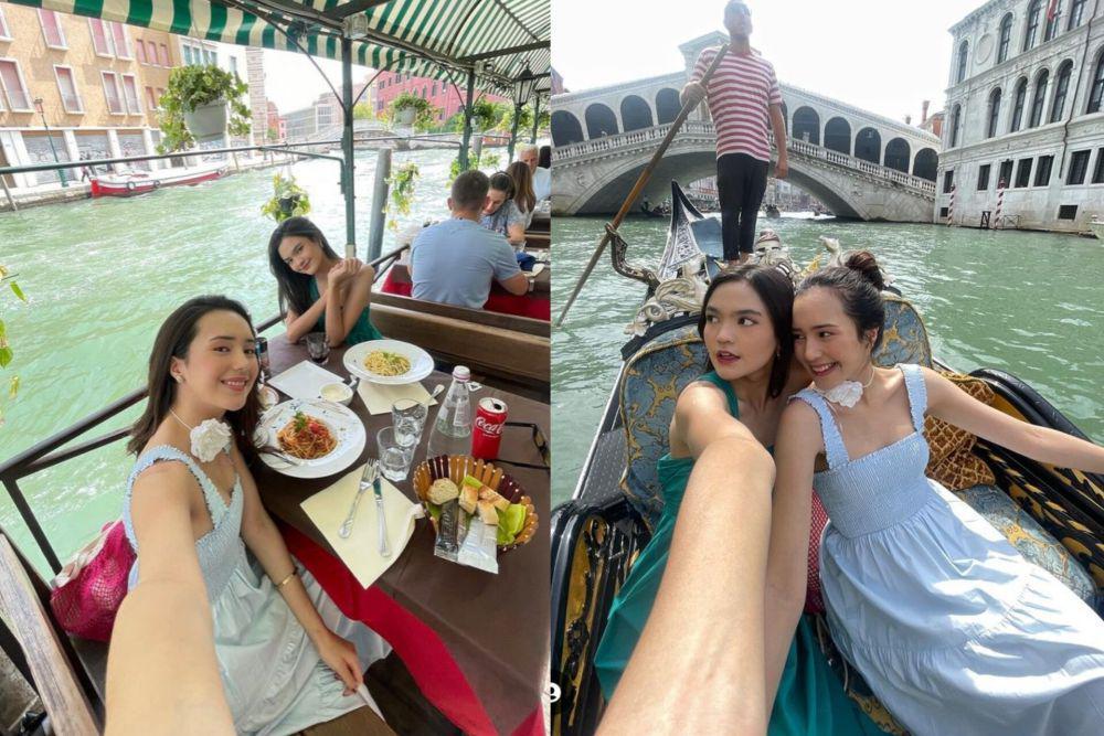 8 Potret Beby Tsabina Liburan di Italia Bareng Adik, Estetik bak Film