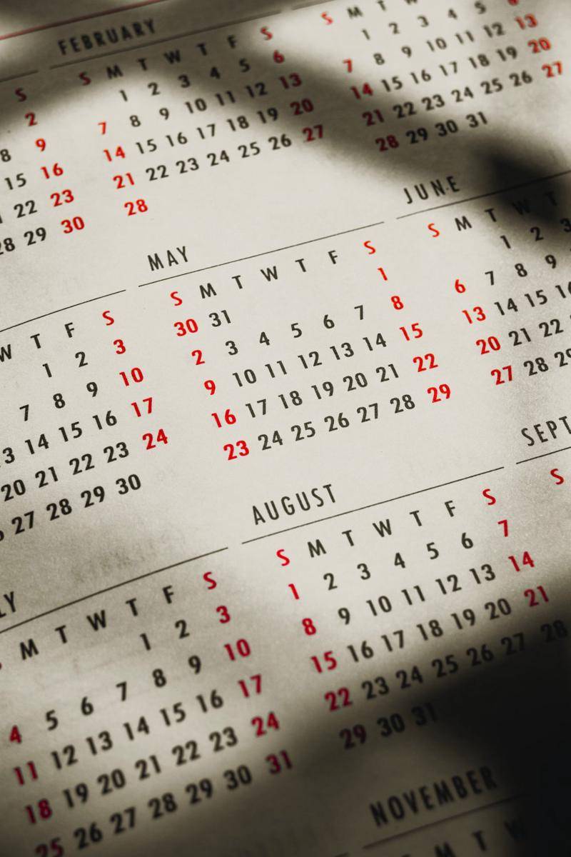 ilustrasi kalender tahunan (pexels.com/Nothing Ahead)