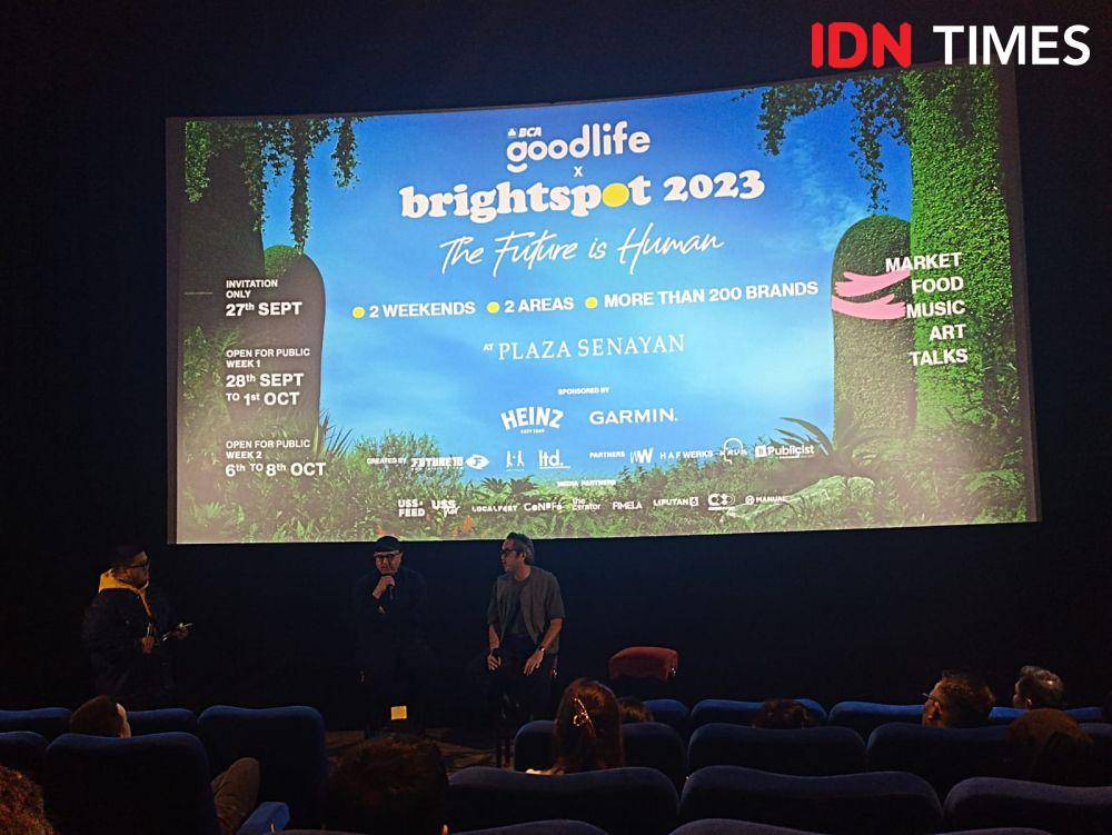 Press Conference Brightspot Market 2023 di XXI Plaza Senayan. 12 September 2023. (IDN Times/M. Tarmizi Murdianto)