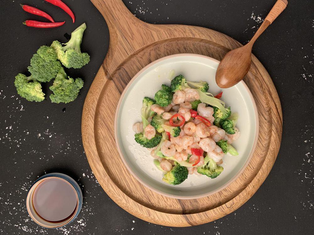 ilustrasi tumis udang brokoli (pixabay.com/drawon)