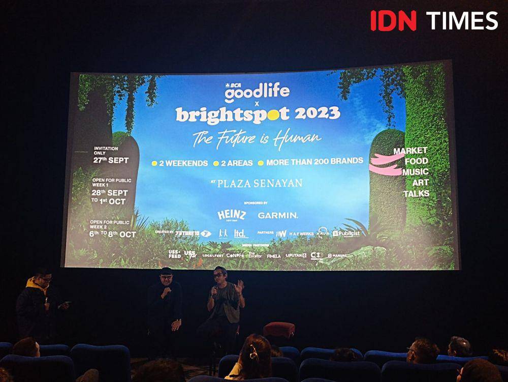 Press Conference Brightspot Market 2023 di XXI Plaza Senayan. 12 September 2023. (IDN Times/M. Tarmizi Murdianto)