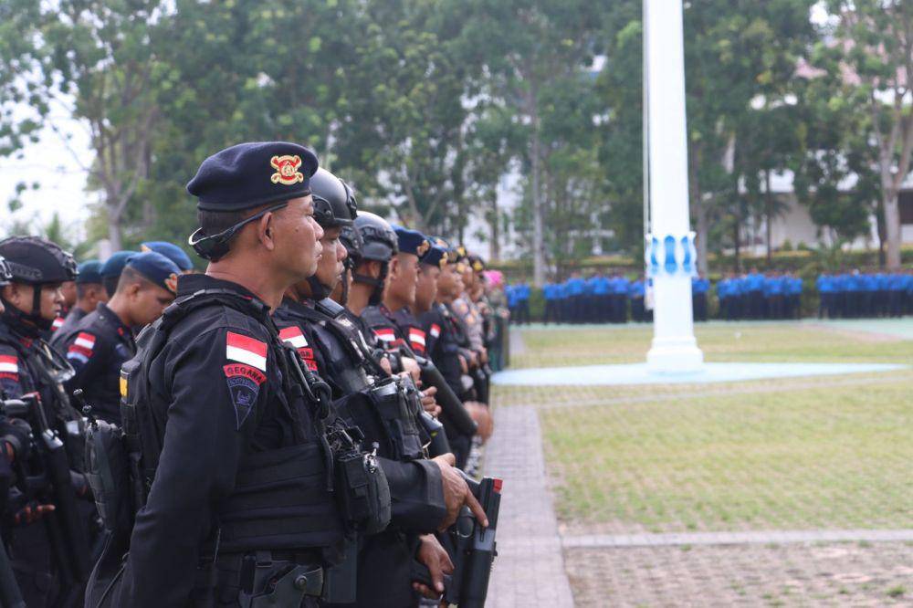 Polda Kepri amankan kericuhan di Kantor BP Batam, Rempang, Senin (11/9/2023). (dok. Humas Polda Kepri)