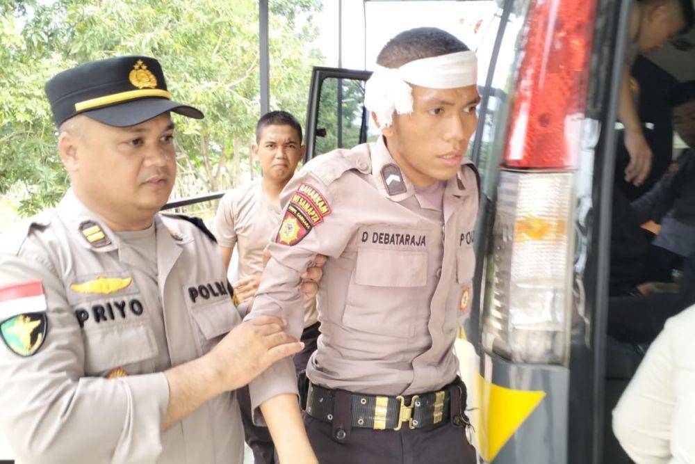 Polda Kepri amankan kericuhan di Kantor BP Batam, Rempang, Senin (11/9/2023). (dok. Humas Polda Kepri)