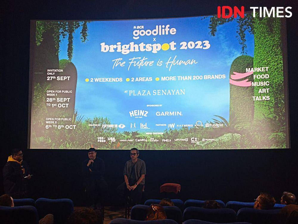 Press Conference Brightspot Market 2023 di XXI Plaza Senayan. 12 September 2023. (IDN Times/M. Tarmizi Murdianto)
