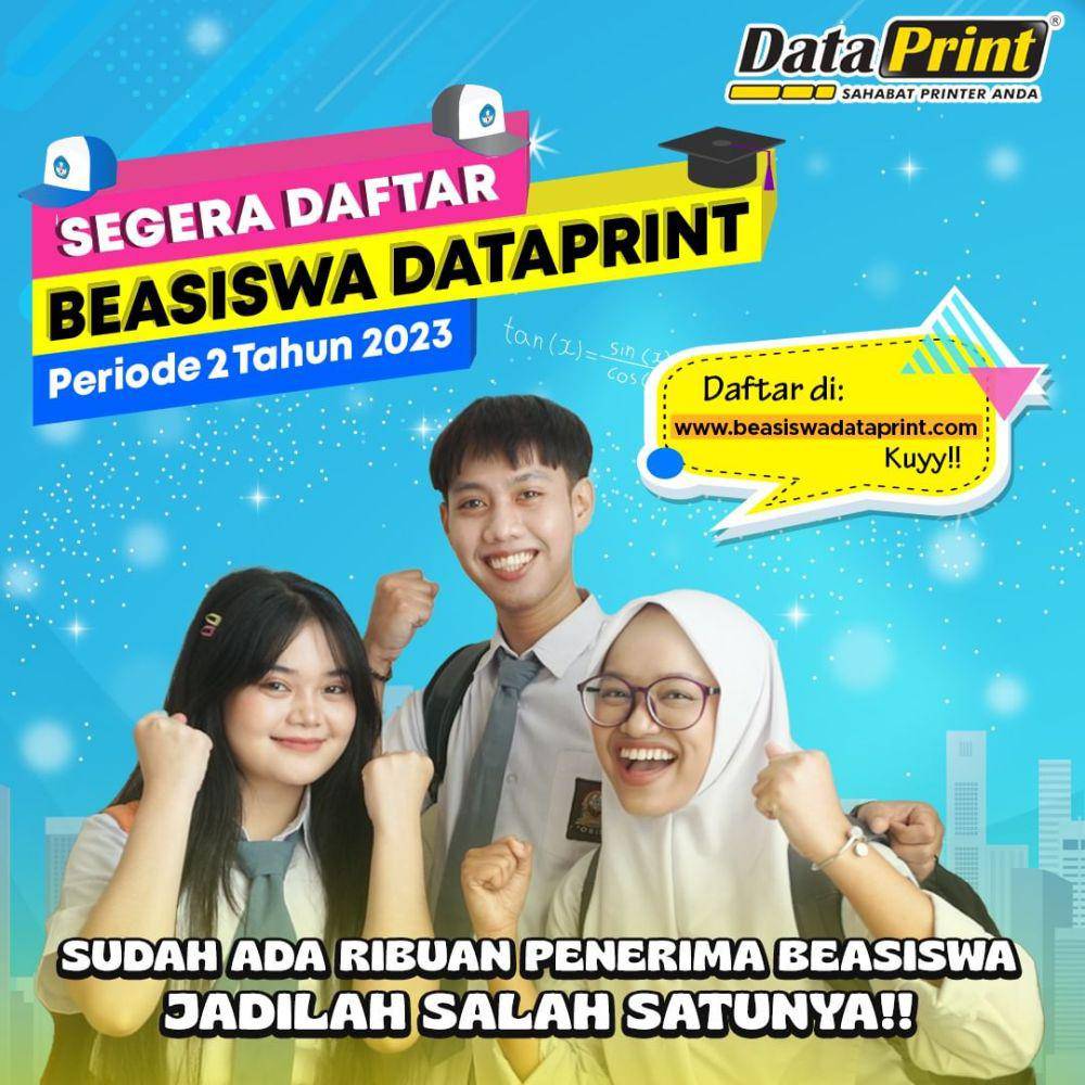 Beasiswa DataPrint batch 2 2023 (instagram.com/dataprintindonesia)