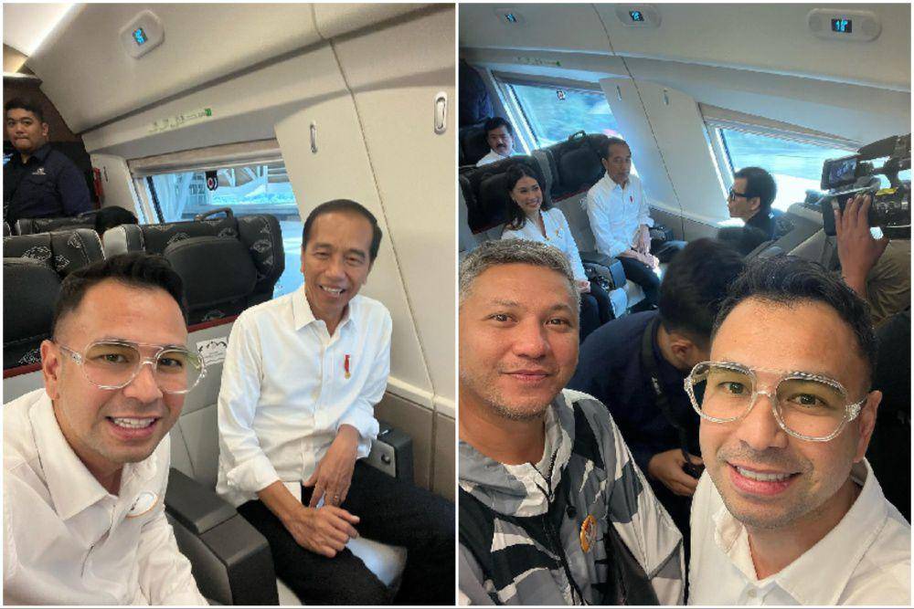 potret Raffi Ahmad dan Gading Marten naik kereta cepat (instagram.com/raffinagita1717)