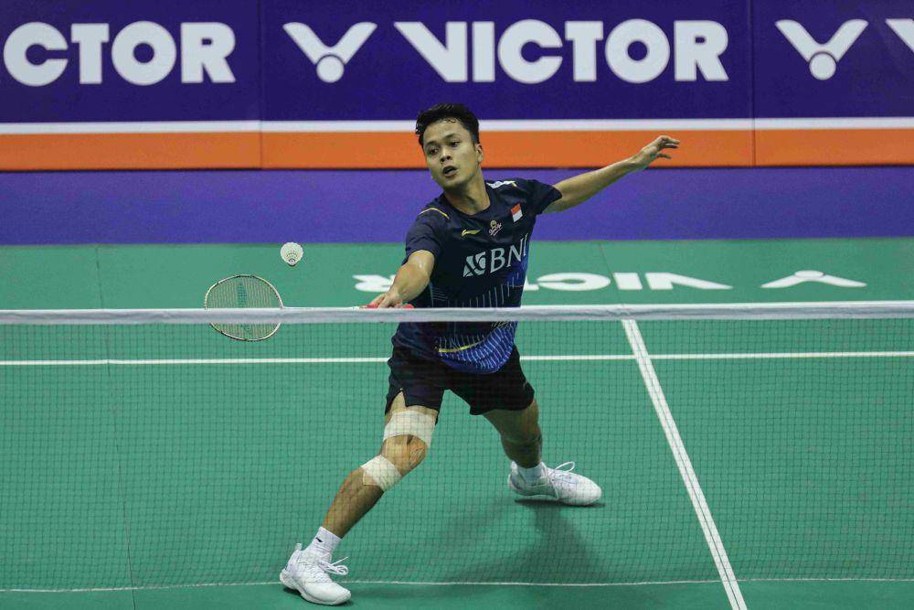 Anthony Sinisuka Ginting di Hong Kong Open 2023 (dok. PP PBSI)