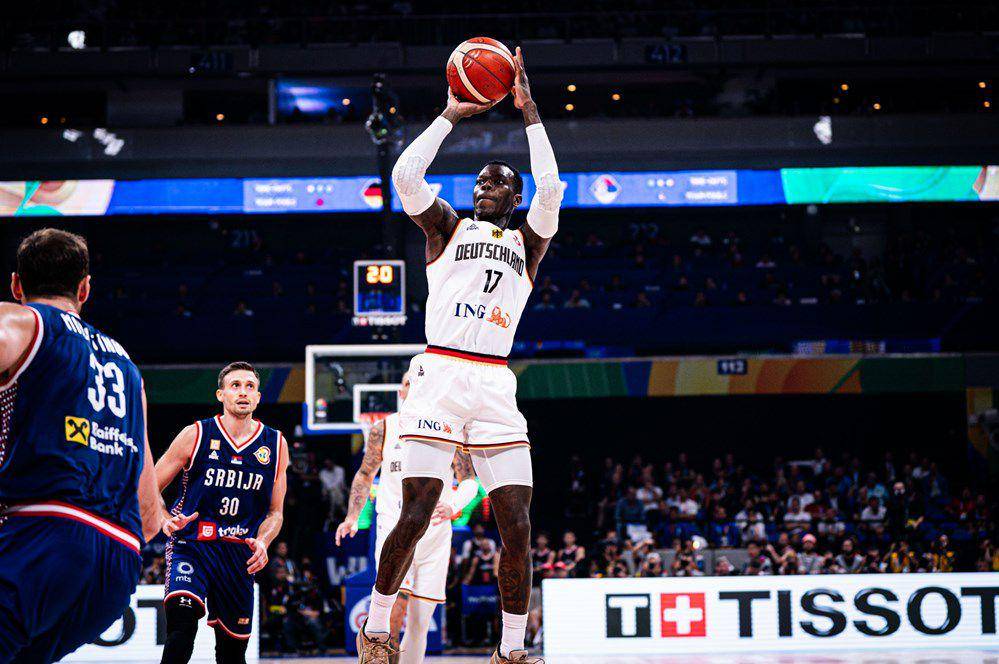 Dennis Schroeder tampil di FIBA World Cup 2023. (fiba.basketball)