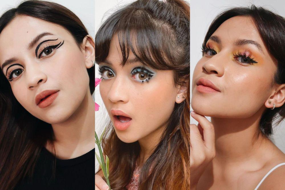 11 Eye Makeup ala Beauty Vlogger Amanda Shafira Zulvi, Ekspresif Total