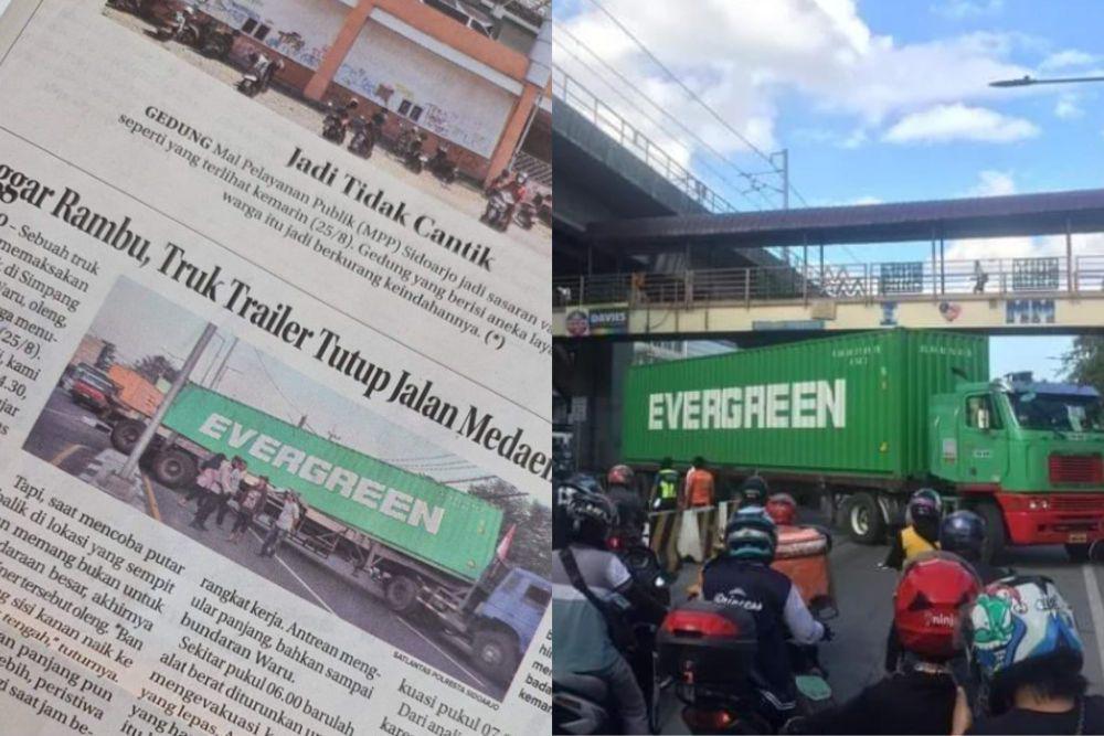 7 Potret Mobil Evergreen Terjebak dan Bikin Macet di Jalan