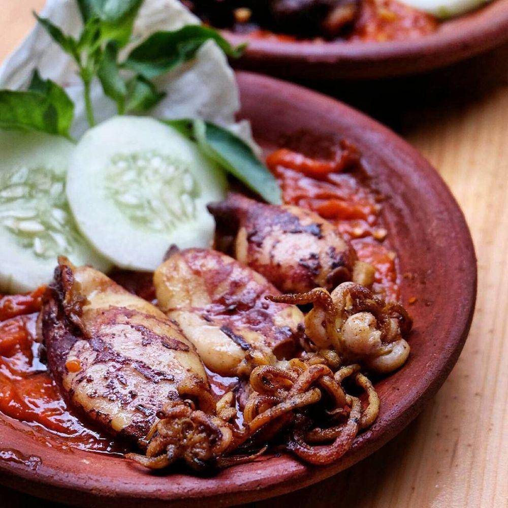 Ilustrasi cumi penyet sambal kemiri (instagram.com/warungmapan)