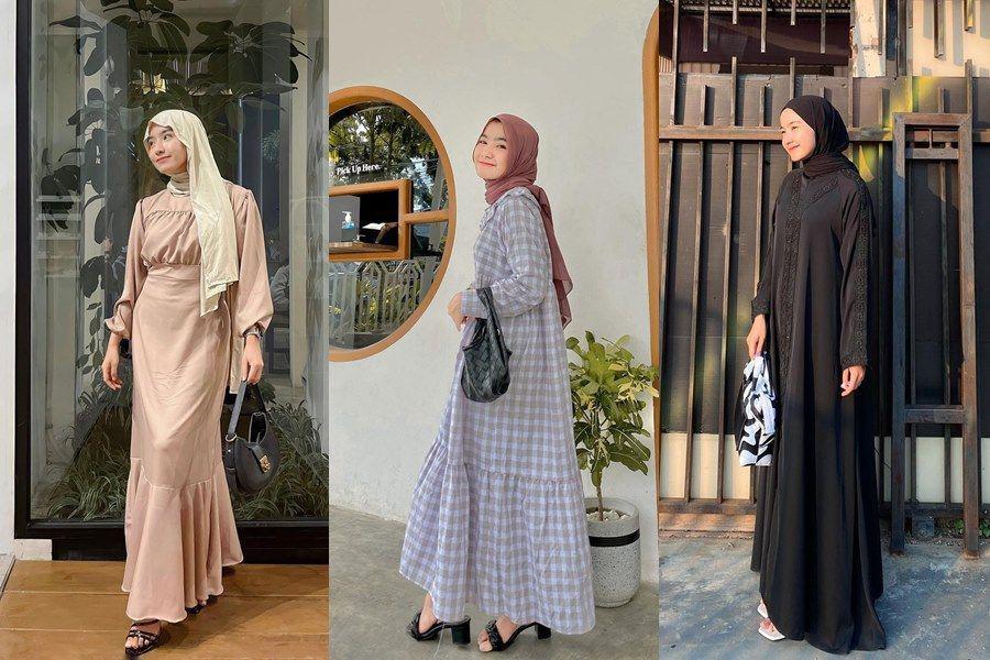 10 OOTD Dress Hijab Selebgram Jia, Simpel nan Effortless