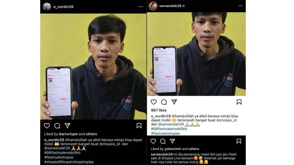 Tangkapan layar Instagram Sarwendah (Instagram @sarwendah29)