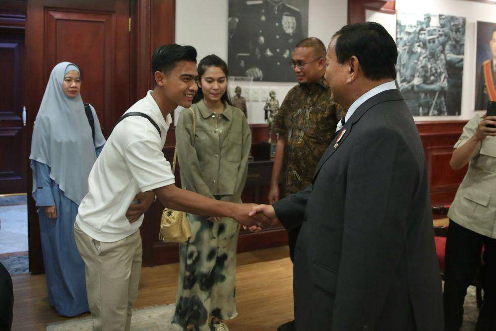 Pratama Arhan menemui Menteri Pertahanan, Prabowo Subianto (dok. istimewa)