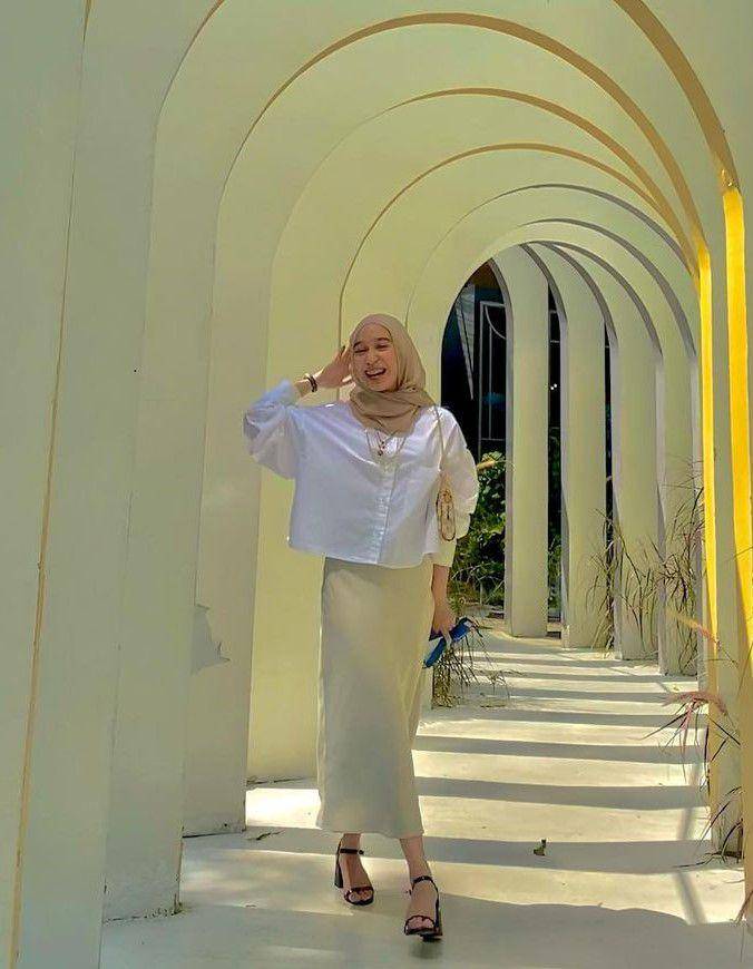 ide outfit kondangan simpel ala Nuha Bahrin (instagram.com/nuha_bahrin)