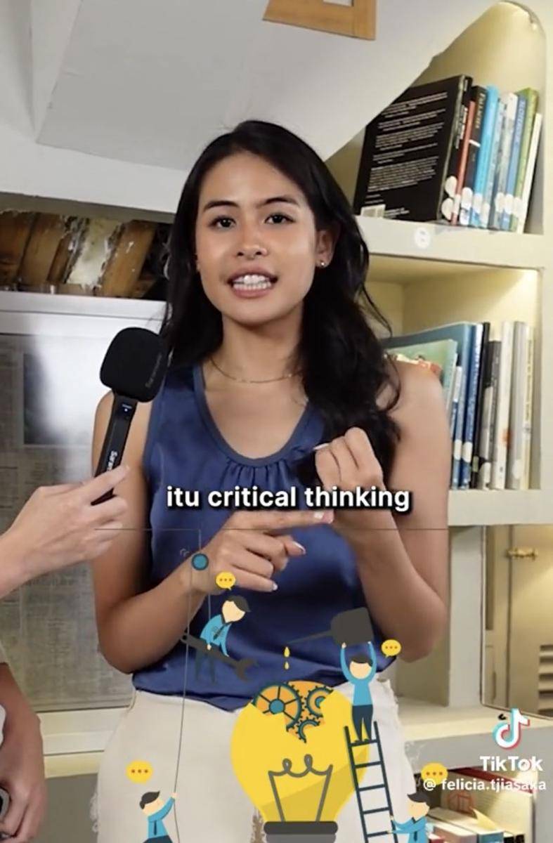 gebrakan Maudy Ayunda jika jadi Mendikbud (tiktok.com/felicia.tjiasaka)