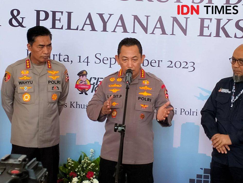 Kapolri Listyo Sigit Prabowo di Tribrata, Jakarta Selatan (14/9/2023). (IDN Times/Irfan Fathurohman)