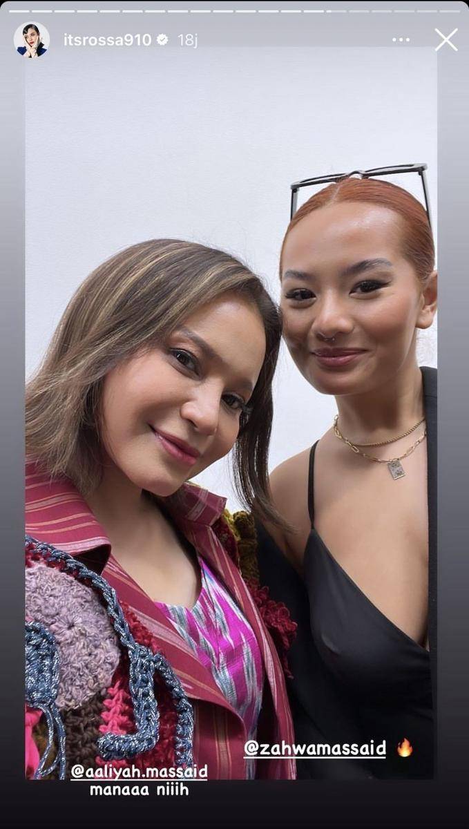 potret Rossa dukung Ivan Gunawan di event NYFW 2023 (Instagram.com/itsrossa910)