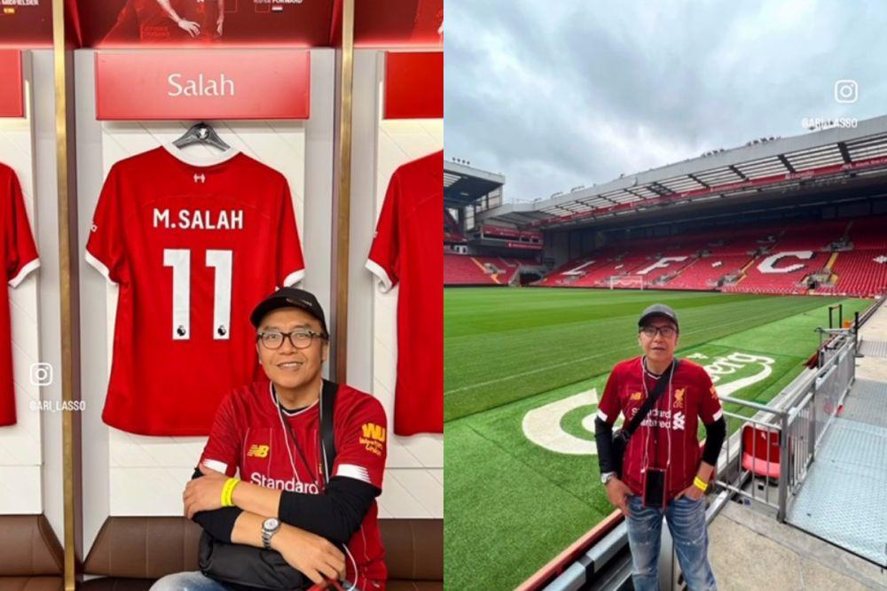 Wujudkan Mimpi, 7 Potret Ari Lasso saat Berada di Markas Liverpool