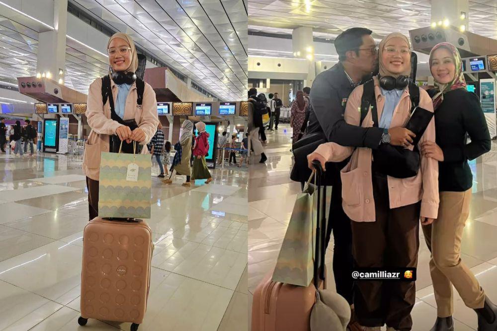 Camilia Zahra berangkat ke Inggris (Instagram.com/ataliapr)