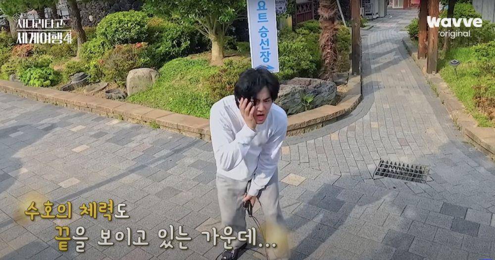 Suho saat melakukan misi (youtube.com/wavve)