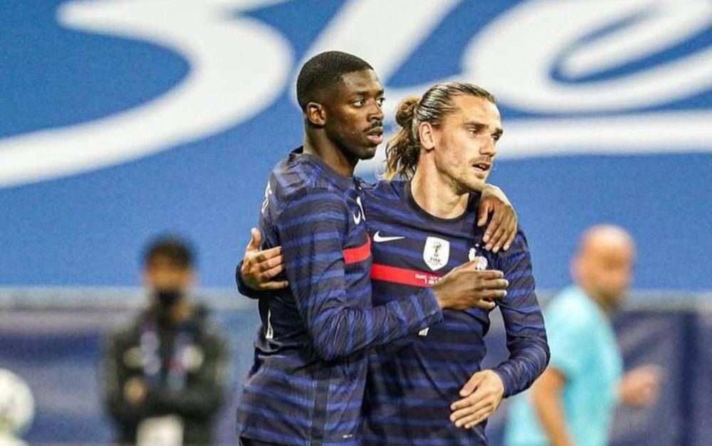 Ousmane Dembele dan Antoine Griezmann (instagram.com/o.dembele7)