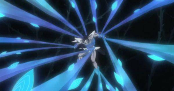 Charlotte terlilit akar tanaman Zanpakuto milik Yumichika ( Dok. Pierrot / Bleach )