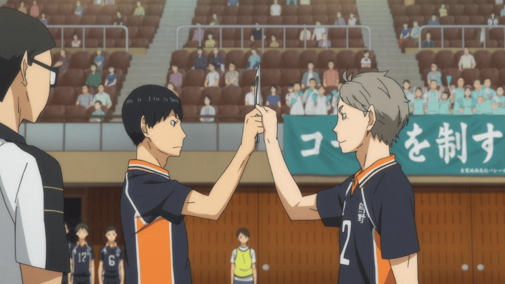 Kageyama dan Sugawara (dok. Production I.G/ Haikyuu!!)