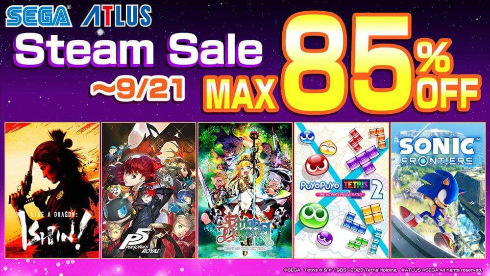 Steam SEGA Wonderland Sale. (Dok. SEGA)