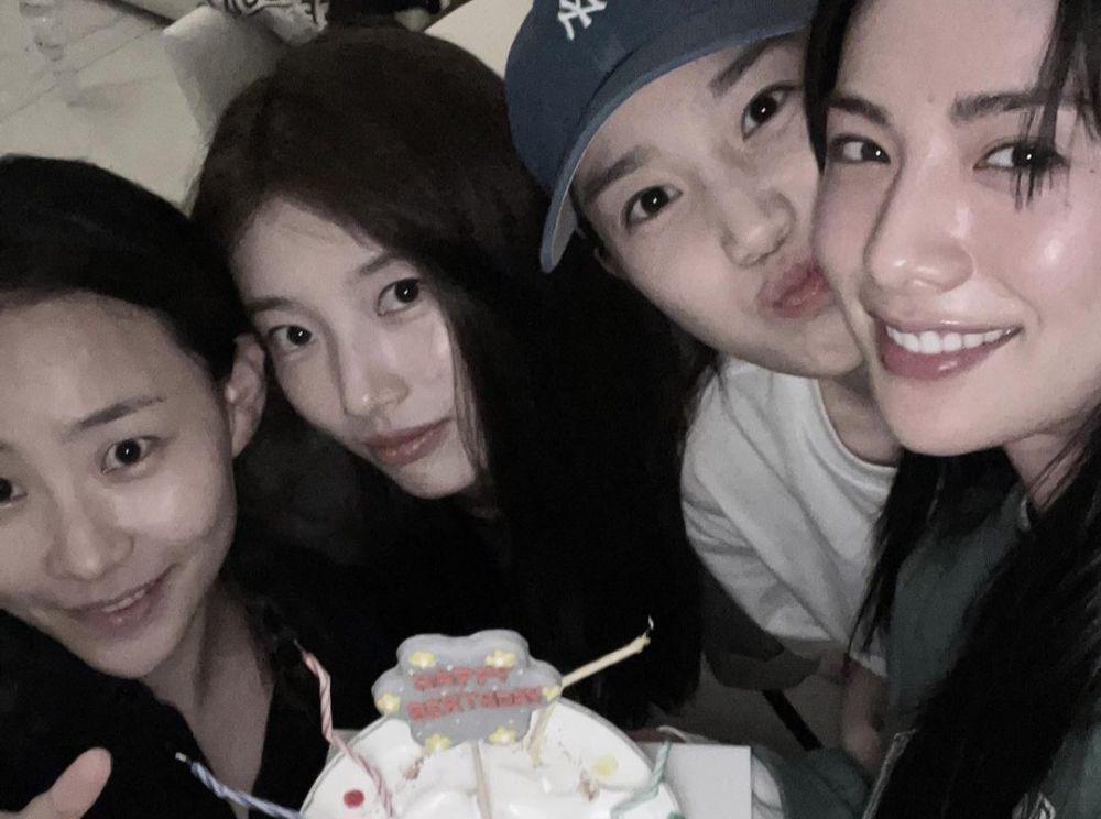 8 Potret Ultah Ke-32 Nana After School Bareng Bestie, Ada Bae Suzy