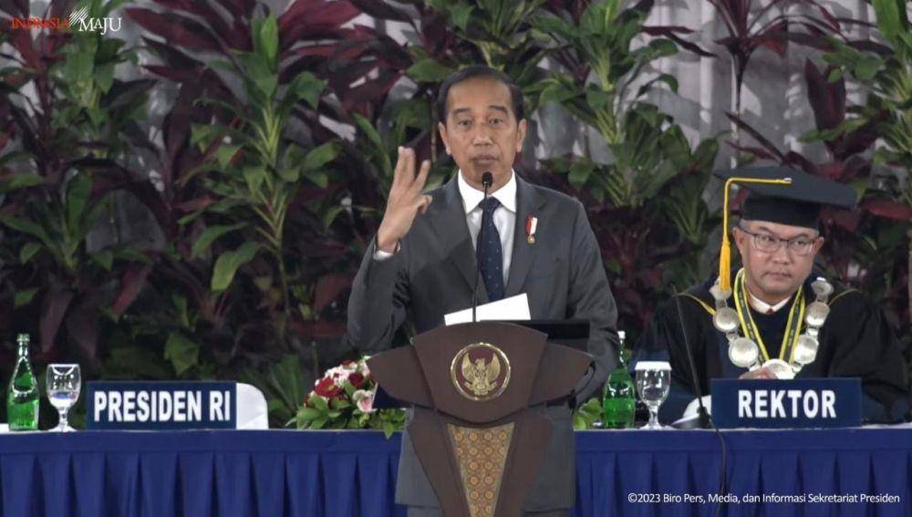 Presiden Jokowi hadir di Dies Natalis ke-60 IPB University (Youtube.com/Sekretariat Presiden)