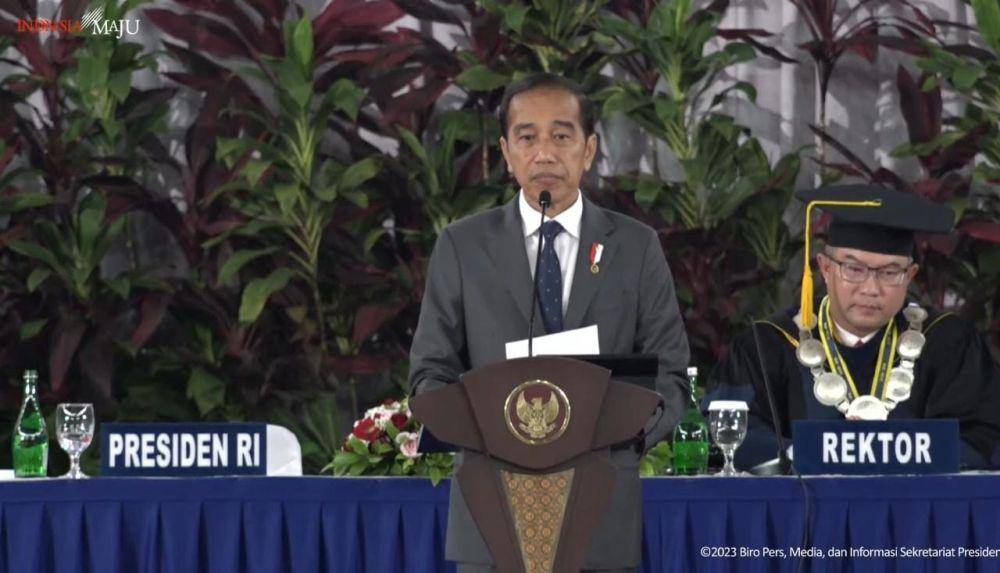 Presiden Jokowi hadir di Dies Natalis ke-60 IPB University (Youtube.com/Sekretariat Presiden)