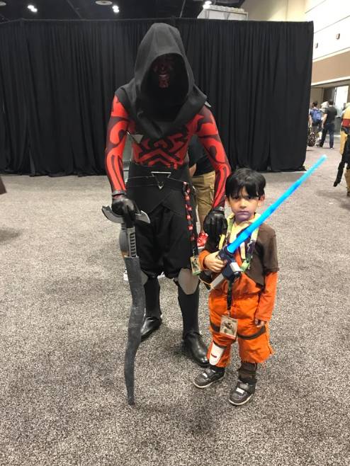 potret lucu anak kecil cosplay Star Wars (reddit.com/nerdyathomedad)