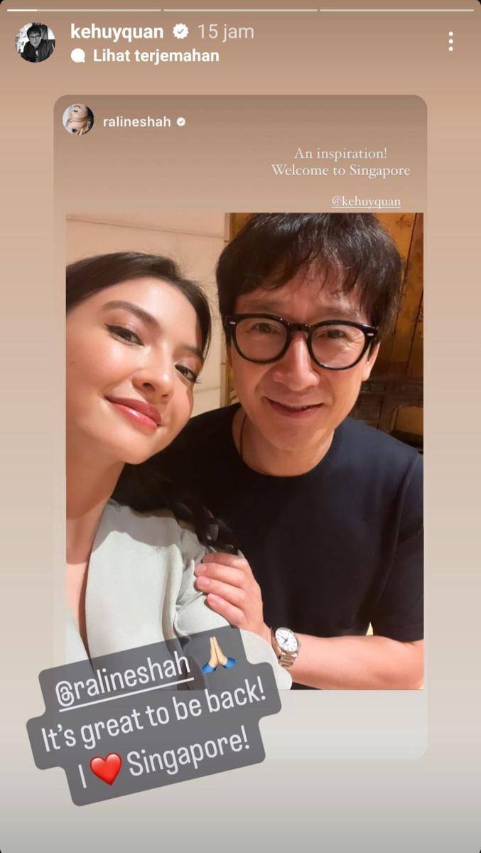 potret Ke Huy Quan di Singapura (instagram.com/kehuyquan)