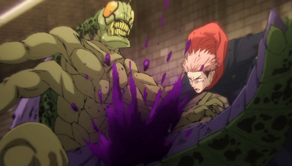 Yuji mengalahkan Kutukan Belalang (dok. MAPPA/ Jujutsu Kaisen)