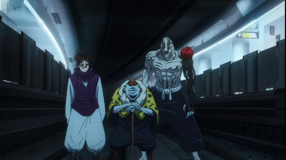 Choso, Jogo, dan Hanami (dok. MAPPA/ Jujutsu Kaisen)