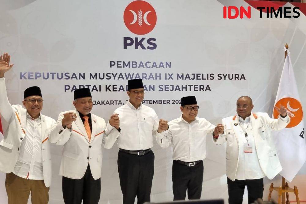 PKS Deklarasi Cak Imin Jadi Cawapres Anies Baswedan. (IDN Times/Ilman Nafi'an)