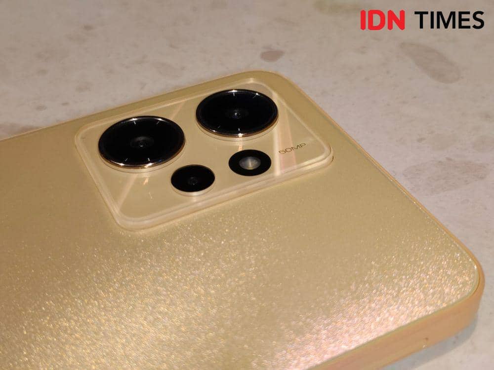 Redmi Note 12 varian Sunrise Gold (IDN Times/Fatkhur Rozi)