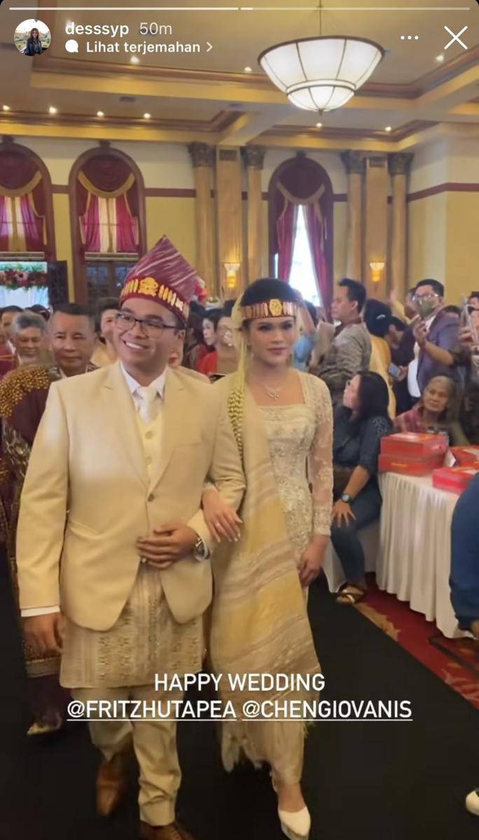 potret pesta adat pernikahan Fritz Hutapea, anak Hotman Paris (Instagram.com/desssyp)