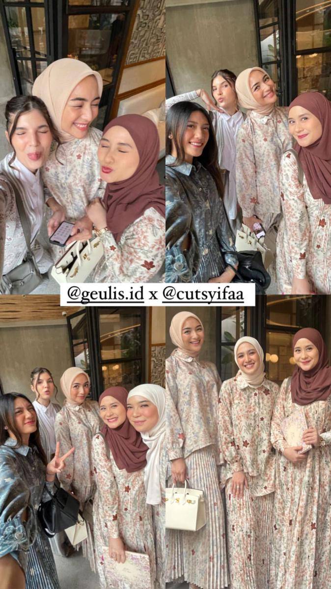 potret tamu artis di acara peluncuran koleksi terbaru Geulis x Cut Syifa (instagram.com/ryana_dea)