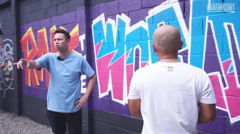 Wendi Cagur bikin mural (YouTube.com/Rans Entertainment)