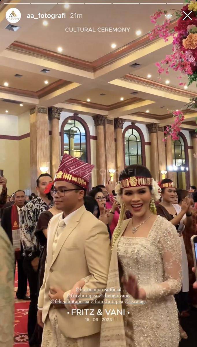 potret pesta adat pernikahan Fritz Hutapea, anak Hotman Paris (Instagram.com/aa_fotografi)