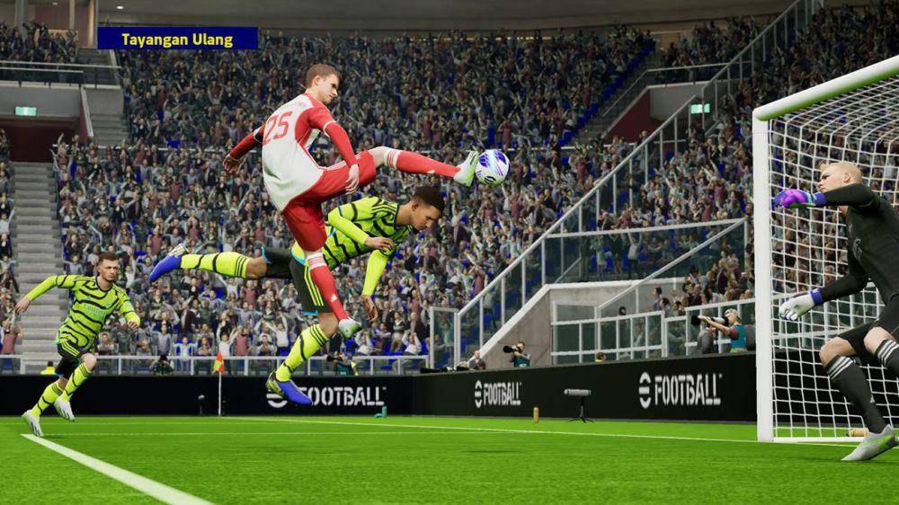 tampilan tayangan ulang pada eFootball 2024 (dok. KONAMI/eFootball 2024)