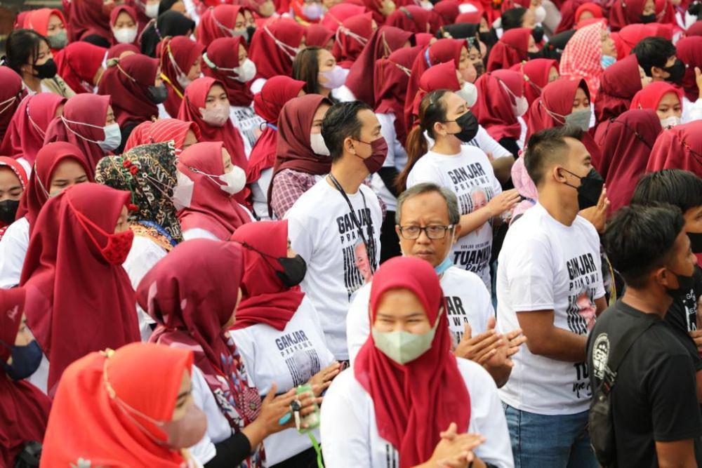 Ganjar Pranowo Dapat Dukungan Buruh di Subang