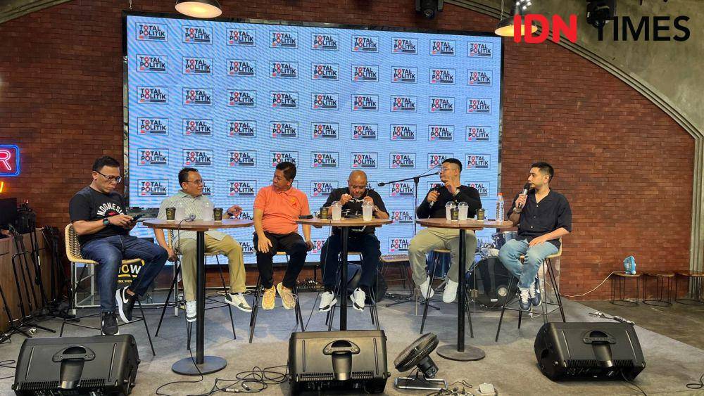 Diskusi Total Politik pada Sabtu (16/9/2023) (IDN Times/Aryodamar)