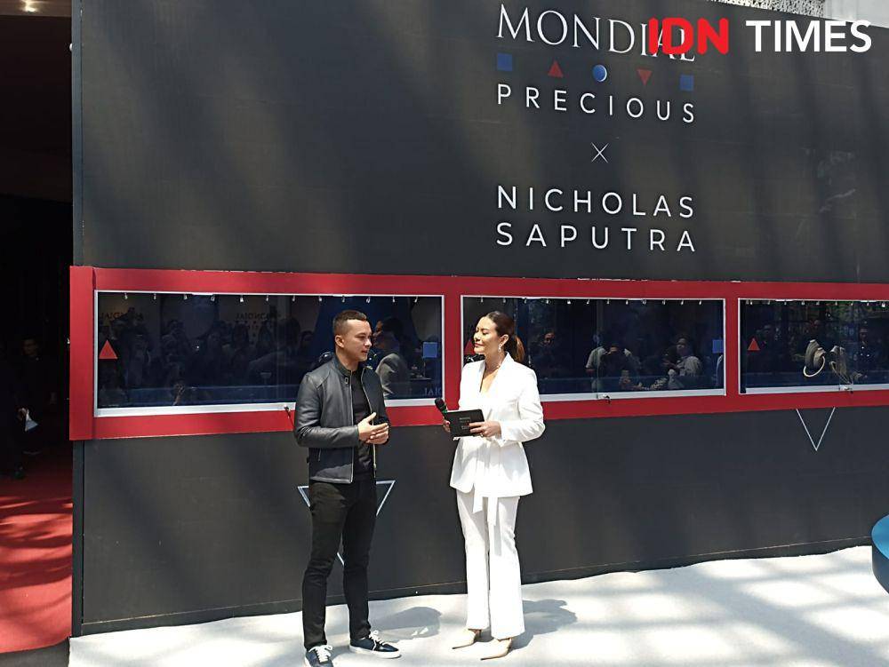 Peluncuran koleksi terbaru MONDIAL X Nicholas Saputra dalam Anniversary ke-44 MONDIAL di Sampoerna Strategic Square. 16 September 2023. (IDN Times/M. Tarmizi Murdianto)