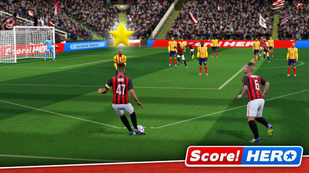 tampilan gameplay Score! Hero (dok. First Touch Games Ltd/Score! Hero)